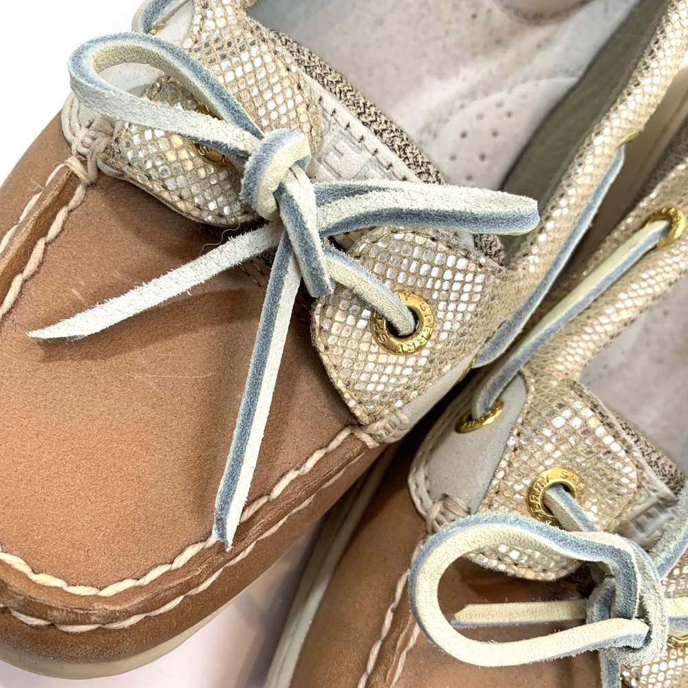 Sperry sparkle boat shoes